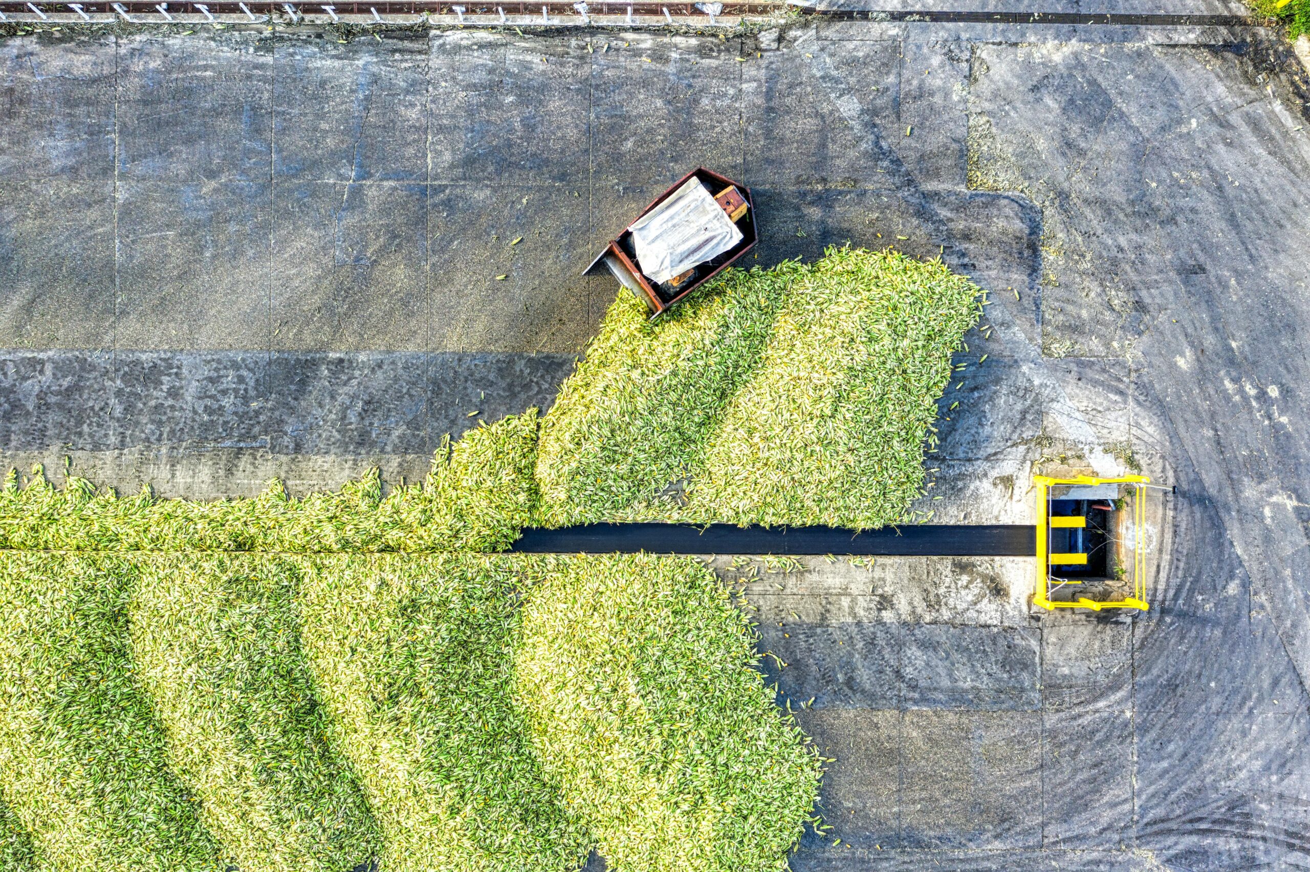 Aerial View of a Farm Field